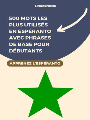 cover image of 500 Mots les Plus Utilisés en Espéranto avec Phrases de Base pour Débutants